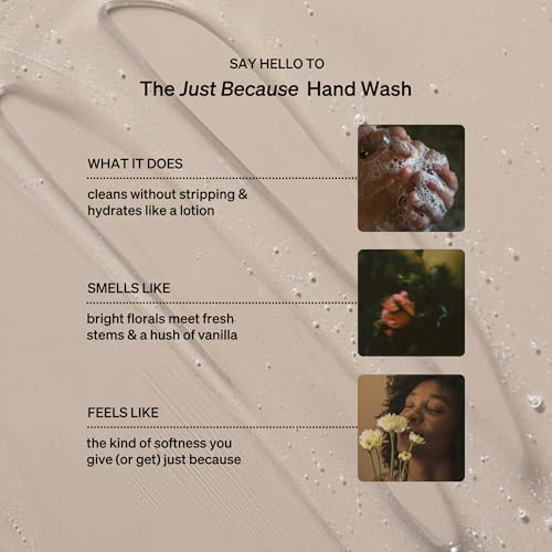 Loved01 Hand Wash, John Legend Skincare, Liquid Hand Soap, Gentle & Hydrating, Cruelty-Free, Oprah's Favorite Things, Formulated with Nourishing Oils, Just Because Soft Floral Scent, 15 oz
