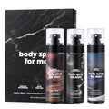 NIZENTA Aluminum Free Body Spray for Men, 3.4fl oz (3-Pack)