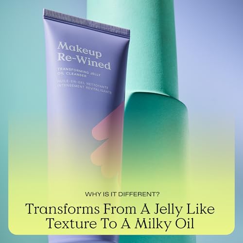 KraveBeauty Makeup Re-Wined Jelly Oil Cleanser Duo ? K-Beauty Transforming Daily Cleanser, Removes Makeup & Impurities, Vegan & Cruelty-Free, 3.38 fl oz x2