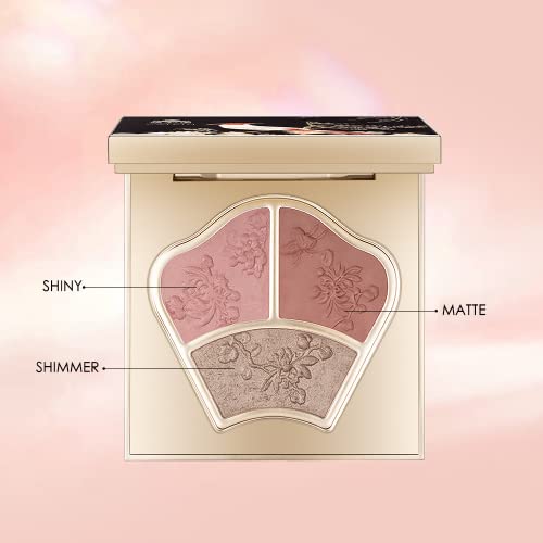 CATKIN Powder Blush Pink Nude Eyeshadow Palette Cheek Highlighter Makeup Palette (C01 Pink)