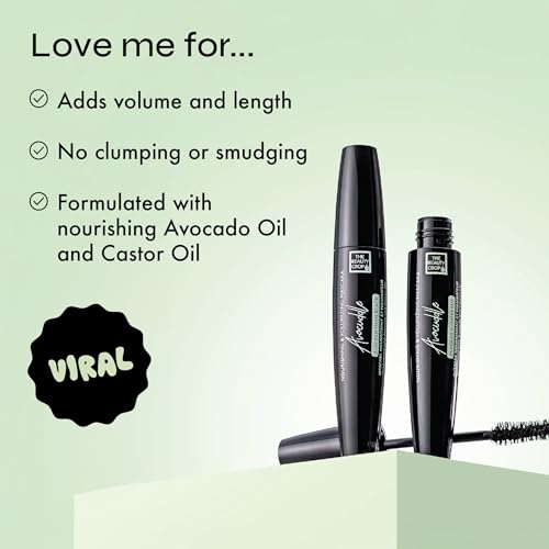 The Beauty Crop Avocuddle Mascara - Blacker Than Black - Volumizing Lash Mascara - 12 ml