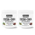 Organic Raw Cocoa Butter Shea Butter Body Balm with Coconut Oil, 8 oz Unrefined Natural Body Butter Blend with Shea Butter Moisture for Women, Baby, Children, Men, All Body (2)