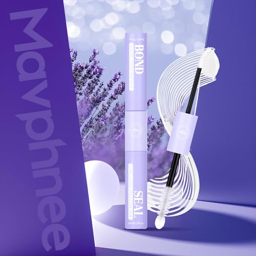 Mavphnee Clear Eyelash Glue with Lavender Oil - Strong Hold & Waterproof