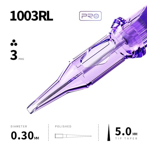 MAST Pro 1003RL Tattoo Cartridge Needles 20pcs Round Liner