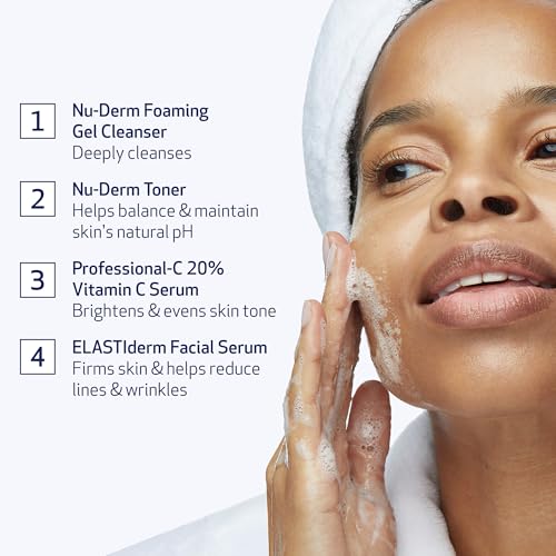 Obagi Bestsellers Travel Skincare Set ? Travel Friendly, Anti-Aging Skincare Gift Set for All Skin Types; Includes Facial Cleanser 2oz, Toner 2oz, Vitamin C Serum .17oz & Firming Facial Serum .17oz