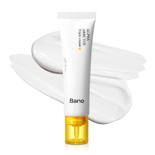 Bano Alpha Arbutin Triple Cream – Face Moisturizer with Alpha Arbutin & Niacinamide | Hydrating Hyaluronic Acid | Korean Skincare for Sensitive Skin | Fragrance-Free | 2.02 fl oz