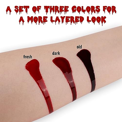 BOBISUKA Realistic Washable Fresh Fake Blood 1.76oz - SFX Makeup Kit