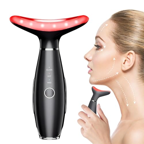 7-Color Red Light Therapy Facial Massager with Heat & Vibration