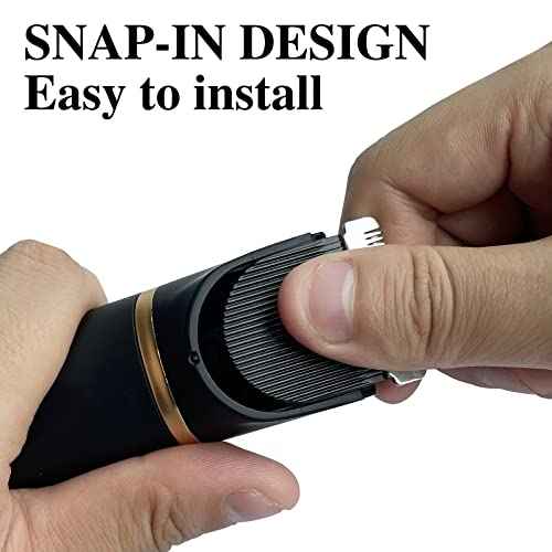 Replacement Blade for OLOV Electric Groin Hair Trimmer, Hygienic Snap-in Replaceable Ceramic Blade Heads, Black