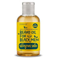 Beard Oil for Black Men with Sensitive Skin - Non Comedogenic Beard Oil - Safe for Acne Prone Skin - Unscented, Soothing, Natural, Lightweight and Non Greasy 2oz