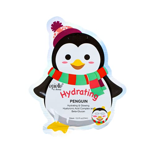 Epielle Holiday Character Face Mask 4 Pack, Fun & Effective Korean Skin Care, Spa Party Favors, Stocking Stuffers, Birthday Gifts for Women, Self Care Gifts