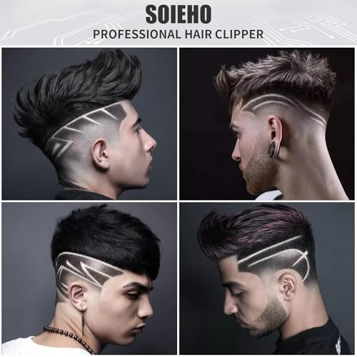 Professional Hair Clippers for Men - Cordless Beard Trimmer Set