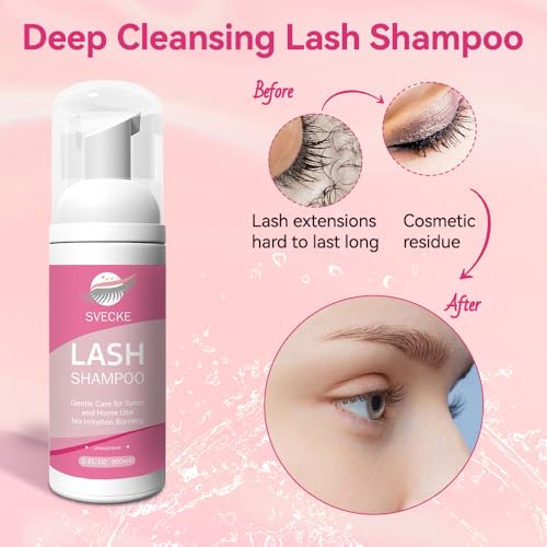 Lash Shampoo Kit 60ml with Brush – Eyelash Cleanser