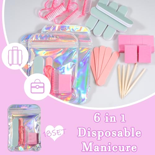 Disposable Manicure Kit – 18 Piece Professional Nail Tools