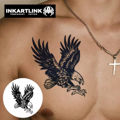 INKARTLINK Semi-Permanent Tattoo Sheets - Waterproof, Lasts 1-2 Weeks