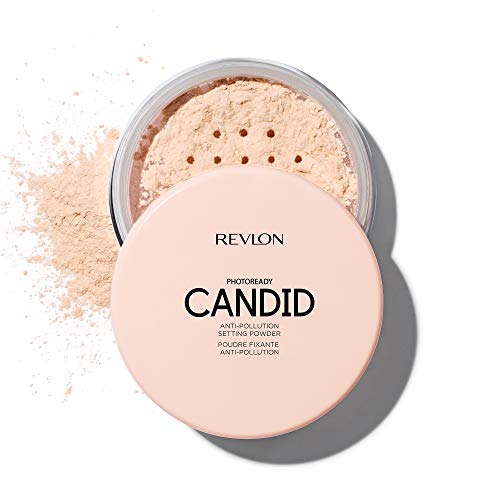 Revlon Setting Powder, PhotoReady Candid Blurring Face Makeup, Anti-Pollution, Lightweight & Breathable High Pigment, Natural Finish, 001 Universal Translucent, 0.5 Oz