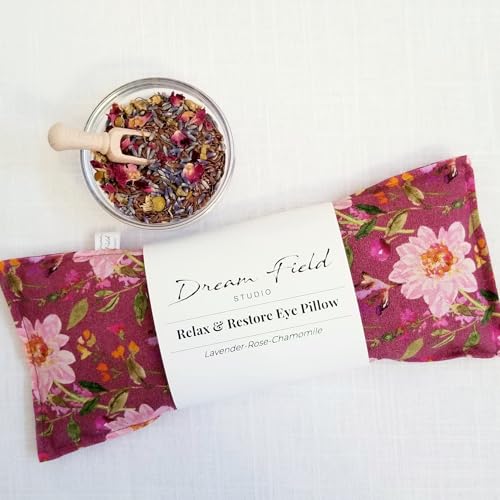 Organic Lavender Eye Pillow with Flaxseed Fill