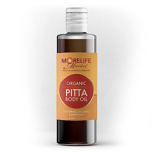 Pitta Body Oil | Premium Ayurvedic Massage Oil with Organic Neem, Chamomile, Lavender & Cooling Herbs for Sensitive Skin | Soothing & Purifying Daily Ritual ? 7 oz Bottle
