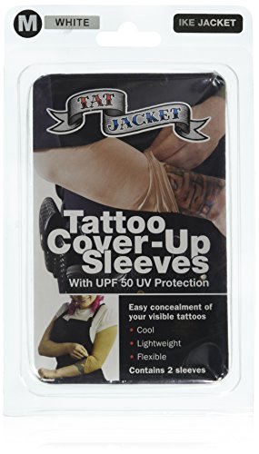 Tatjacket Tattoo Cover Up Sleeve 2-Pack Medium White