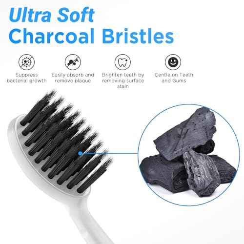 Replacement Brush Heads for Burst Original & Pro Sonic Electic Toothbrushes, 5 Count with Travel Covers, White for Adults