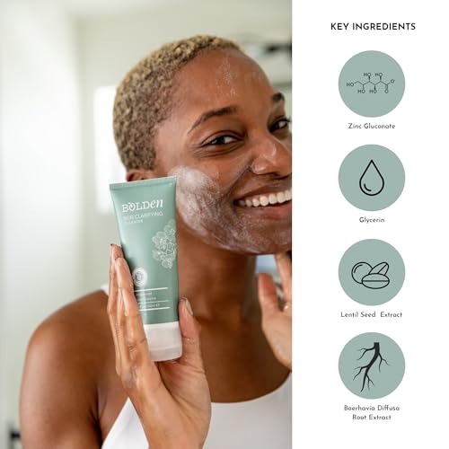 BOLDEN Skin Clarifying Cleanser | pH-balanced Sulfate-free Foaming Gel Cleanser for Oily and Blemish-prone Skin | 5.1 Fl Oz (Pack of 2)