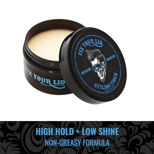 Fix Your Lid Hair Styling Fiber for Men - High Hold, Low Shine, 3.5oz