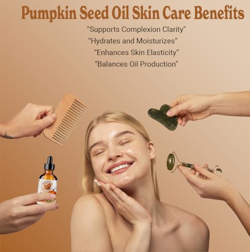 Bella Terra Oils - Organic Pumpkin Seed Oil 2oz - Pure Organic Pumpkin Essence, Boasting Linoleic Acid & Vitamin A, For Skin That Tells a Tale of Elegance