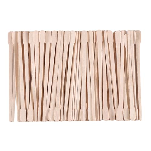 1200pcs Small Wooden Waxing Sticks, Wax Spatulas Craft Applicator Sticks for Body Hair Removal, Eyebrow Lip Nose Brow Facial Smooth- Spa and Home Usage