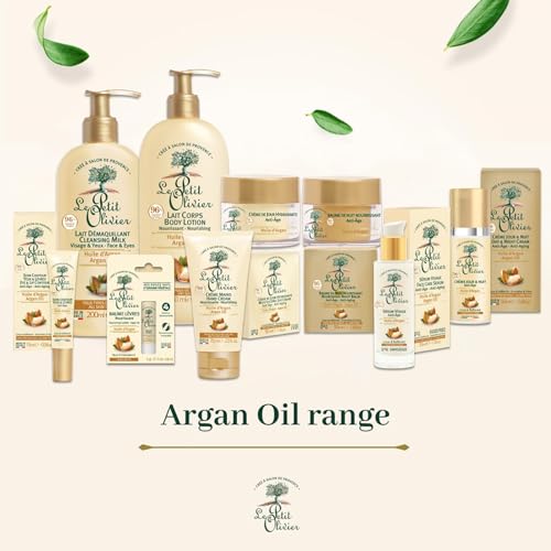 Le Petit Olivier Nourishing Lip Balm Stick - Enriched with Argan Oil - Softens and Smooths Dry Lips - Made with Natural Vegetable Oils - 0.14 oz