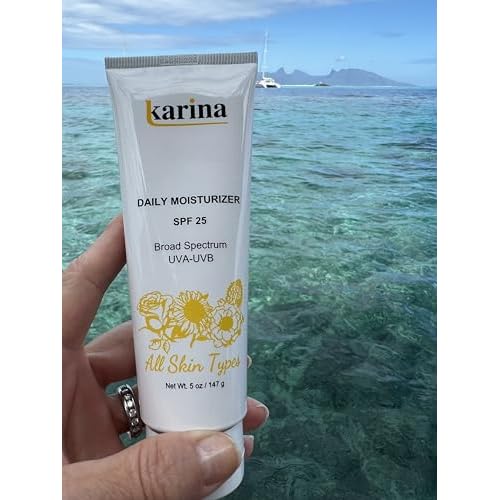 Karina Skincare Daily Moisturizer with SPF 25 ? Peptide and Antioxidant Formula for All Skin Types ? Hydrates, Nourishes, and Provides Broad Spectrum Sun Protection ? 5oz
