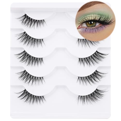 Half Lashes Natural Look Wispy Mink Cat Eye