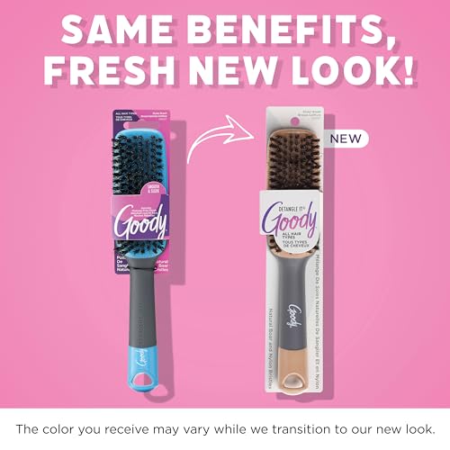 Goody Boar Bristle Detangle Hair Brush for Wet & Dry Hair