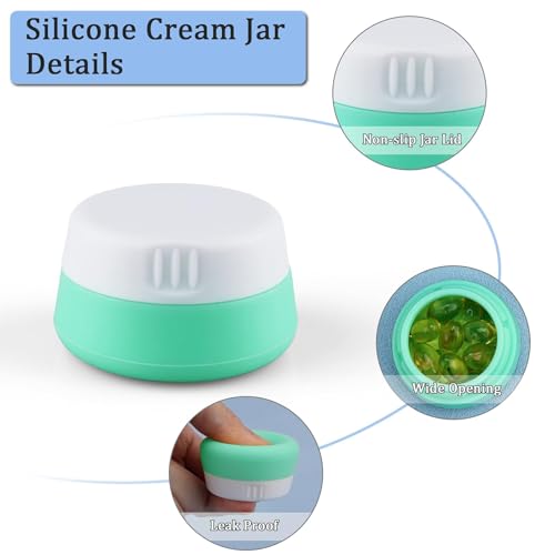TSA Approved Silicone Travel Containers for Toiletries - 6 Pack