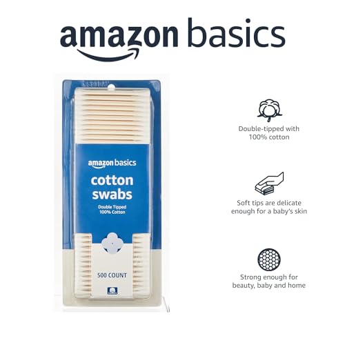 Double-Tipped Cotton Swabs 500 Count - Baby Safe Personal Hygiene Kit