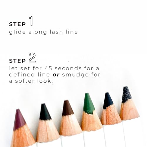 Honeybee Gardens Effortless Eyeliner Pencil, Belgian Chocolate Brown, Smooth Long-Wearing, Rich Pigment, Vegan & Gluten-Free
