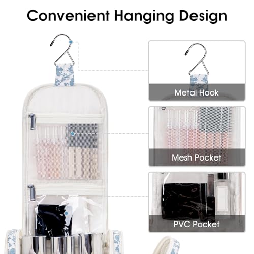 Narwey Hanging Toiletry Bag for Women | Travel Makeup Organizer