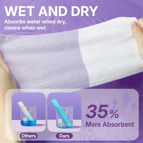 Disposable Face Towels, 10" x 12", Ultra Thick Face Towelettes for Sensitive Skin, Extra Soft Makeup Remover Dry Wipes, 600 Count