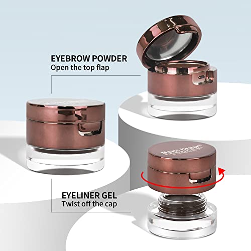 Music Flower 2-in-1 Eyeliner Gel & Eyebrow Powder Duo