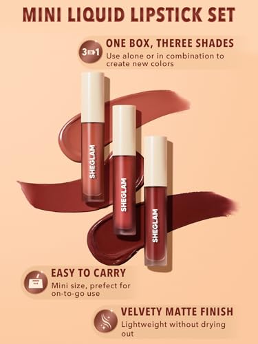 SHEGLAM Matte Allure 3-Pc Liquid Lipstick Set