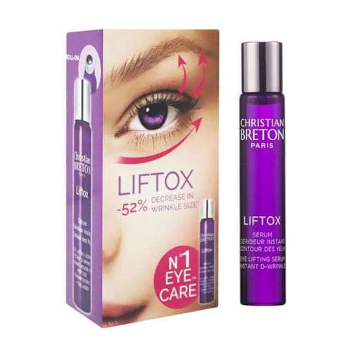 Christian Breton LIFTOX Eye Lifting Serum - Hydrating & Firming Under Eye Serum - Collagen & Hyaluronic Acid - Ophthalmologist-Tested, Made in France - 10 ml / 0.34 oz