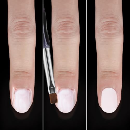 6Pcs Nail Art Brushes Set | Clean Up Brush, Liner, Polish & Extension Gel Brush | Nail Polish Mistake Cleaner for Nail Art DIY, Manicure Tools