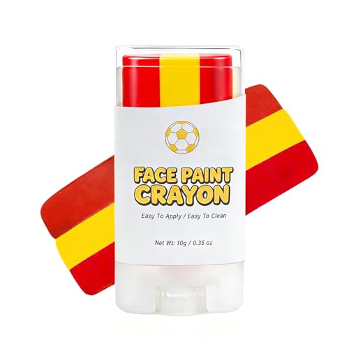 Spain Flag Face Paint Stick - Red Yellow Red for World Cup & Fan Parties (Variation: Spain)