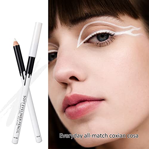 Erinde White Eyeliner Pencil Set - 12 Pack Waterproof