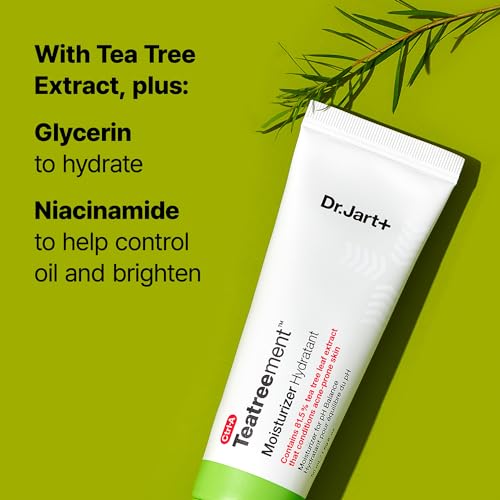 Dr.Jart+ Teatreement Korean Face Moisturizer for Oily Skin with Niacinamide and Glycerin | Korean Skin Care, 1.69 Fl Oz
