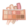 10 Color Eyeshadow Palette - Matte & Shimmer Nude Eye Makeup