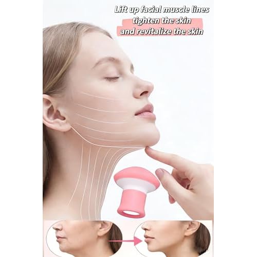 Jaw Exerciser,Double Chin Reducer,Facial Yoga for Skin Tighten Firm,Face Exerciser& Jawline Shaper, Jawline Exerciser, Jaw Trainer,Facial and Neck Exercise for Women and Men (Two)