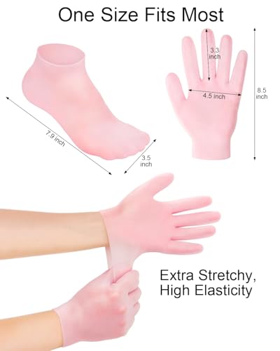 Silicone Moisturizing Glove & Socks Set - Spa Pedicure Care