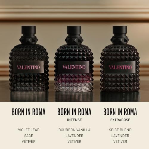 Valentino Born in Roma Uomo Amber Eau de Parfum 3.4 Fl Oz - Long-Lasting Masculine Fragrance
