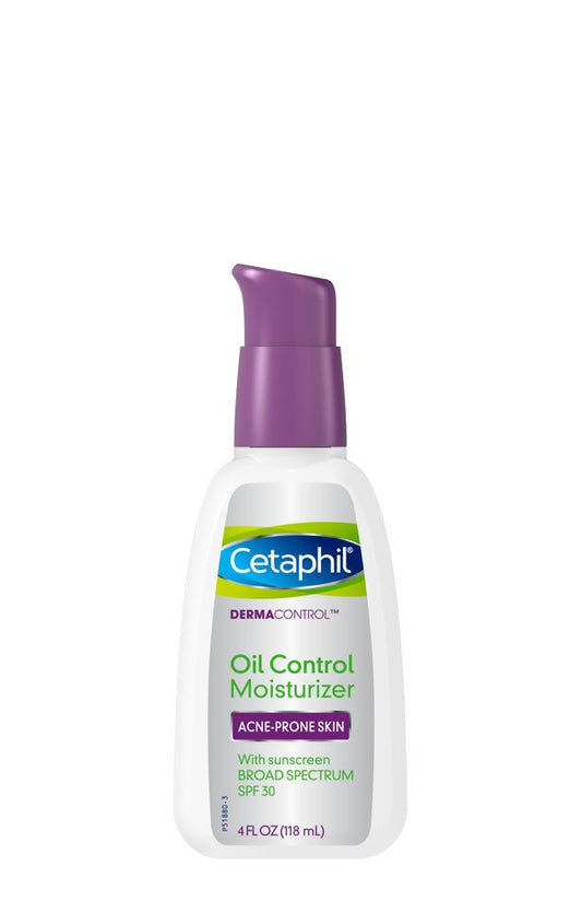 Cetaphil Dermacontrol Facial Moisturizer for Acne-Prone Skin with Suncreen SPF 30, 4 Fluid (Packaging May Vary) Ounce