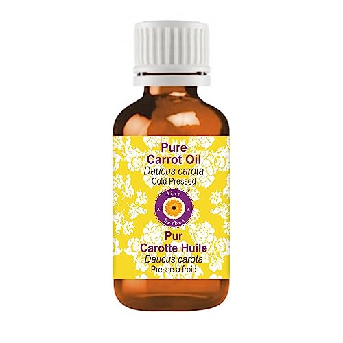 Deve Herbes Pure Carrot Oil (Daucus carota) Cold Pressed 10ml (0.33 oz)